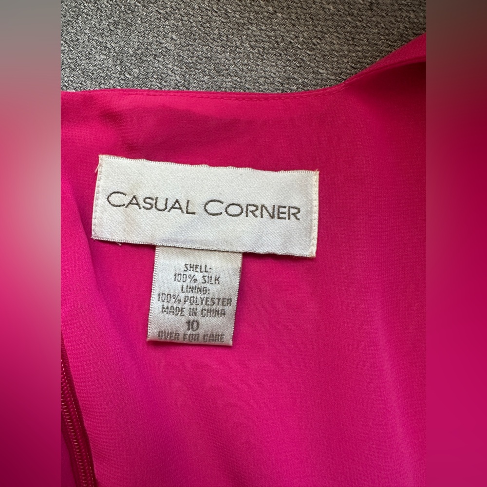 Vintage Casual Corner 100% Silk Square Neck Sleeveless Mini Dress - Picture 3 of 5